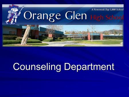 Counseling Department. Pre-Test 1. How many credits do you need to graduate? A. 240 B. 230 C. 220 D. 210.