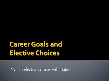 Which elective courses will I take?. 9 TH GRADE10 TH GRADE11 TH GRADE12 TH GRADE ENGLISHIIIDual Credit IIIDual Credit IV MATHGeometry*Algebra IIPrecalculusCalculus.