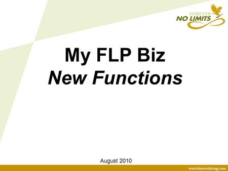 My FLP Biz New Functions