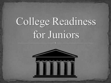 Two of the most accurate predictors of post-secondary success are: 1. Taking rigorous courses in high school 2. Having a career focus.