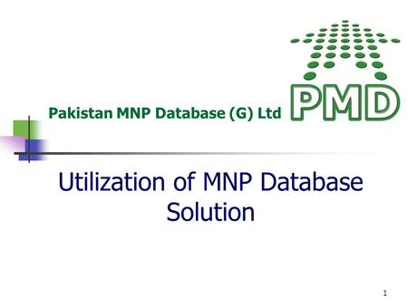 Pakistan MNP Database (G) Ltd