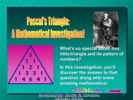 A Mathematical Investigation!