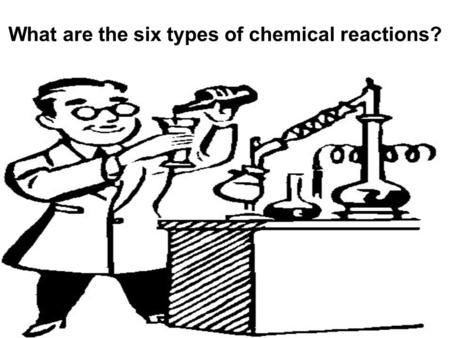 What are the six types of chemical reactions?