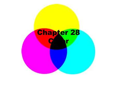 Chapter 28 Color.