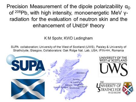 Precision Measurement of the dipole polarizability α D of 208 Pb, with high intensity, monoenergetic MeV γ- radiation for the evaluation of neutron skin.