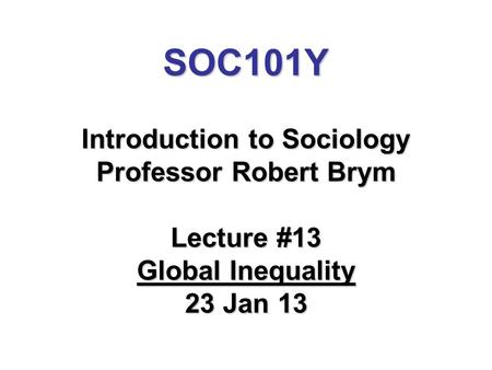 Introduction to Sociology