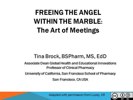 IPEC INSTITUTE MONDAY, JANUARY 13, 2014 Tina Brock, BSPharm, MS, EdD Associate Dean Global Health and Educational Innovations Professor of Clinical Pharmacy.