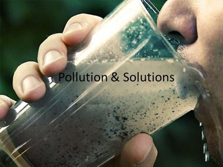 Pollution & Solutions.