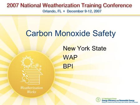 Carbon Monoxide Safety