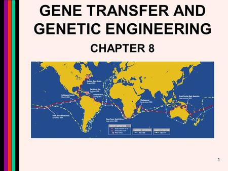 1 GENE TRANSFER AND GENETIC ENGINEERING CHAPTER 8.