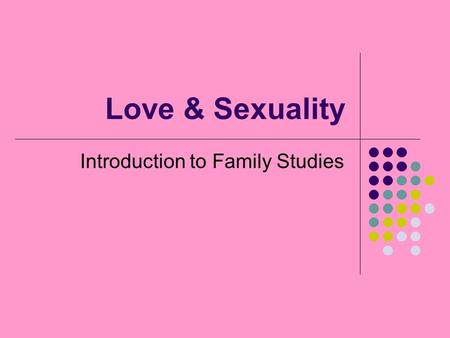 Introduction to Family Studies