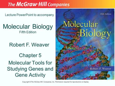 Molecular Biology Fifth Edition