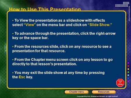 How to Use This Presentation