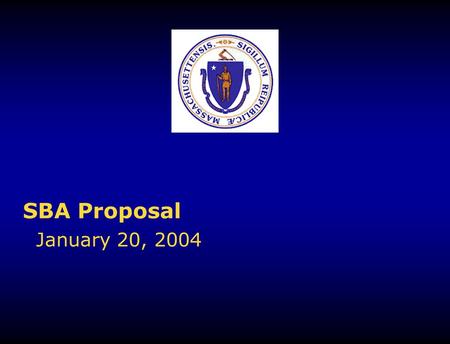 SBA Proposal January 20, 2004. 2 Current interest rates provide a window of opportunity Short-term Interest Rates Long-term Interest Rates.