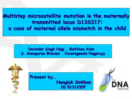 Multistep microsatellite mutation in the maternally