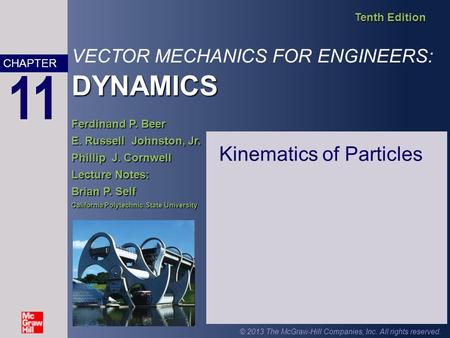 Kinematics of Particles