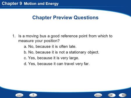 Chapter Preview Questions