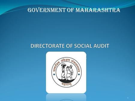 DIRECTORATE OF SOCIAL AUDIT DIRECTORATE