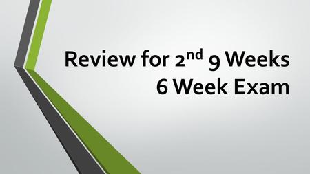 Review for 2 nd 9 Weeks 6 Week Exam. Glenn Curtiss had the first spectated flight and invented the hydroplane. Charles Lindberg made the first solo flight.