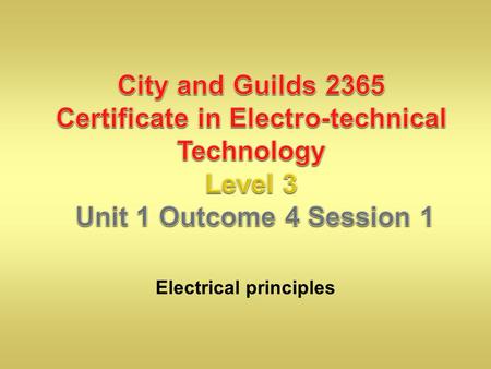 Electrical principles. The aim of today is to understand the average and RMS values in an AC circuit. Objectives: To know how alternating current is produced.