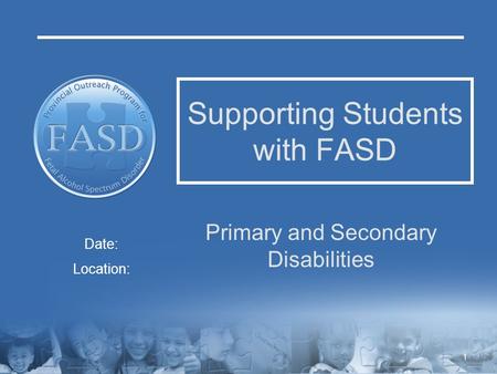 Supporting Students with FASD