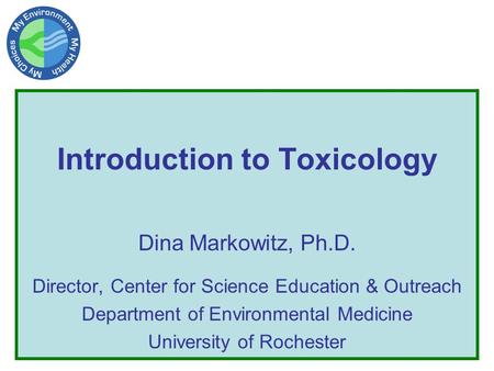 Introduction to Toxicology