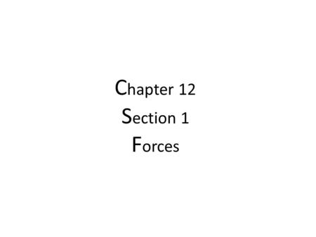 C hapter 12 S ection 1 F orces. It was named after Sir Isaac Newton (the guy under the apple tree) – who explained how force, mass, and acceleration.