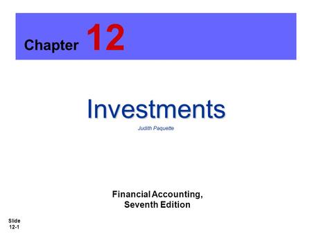 Financial Accounting, Seventh Edition