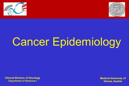 Cancer Epidemiology.