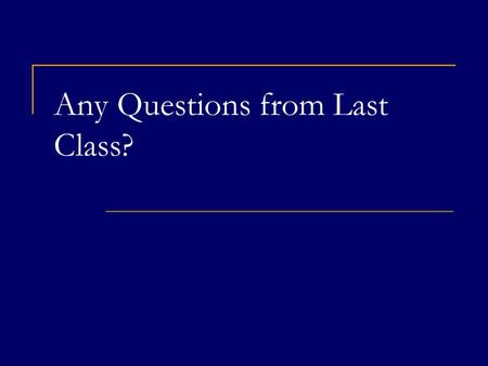 Any Questions from Last Class?. Chapter 9 How to Keep Profit from Eroding COPYRIGHT © 2008 Thomson South-Western, a part of The Thomson Corporation. Thomson,