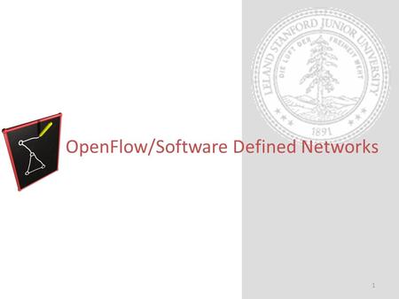 OpenFlow/Software Defined Networks 1. Exec Summary OpenFlow/SDN enables innovations within – Enterprise, backbone, & data center networks – Represents.