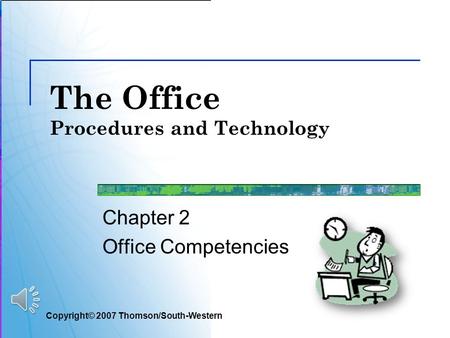 The Office Procedures and Technology