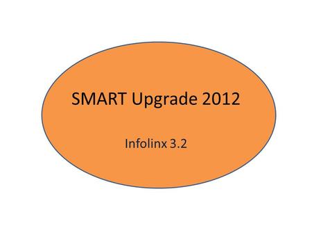 SMART Upgrade 2012 Infolinx 3.2. SMART State of Missouri Agency Records Tracking System First implemented in 2008 Last upgrade in 2010 - Addition of Dashboard.