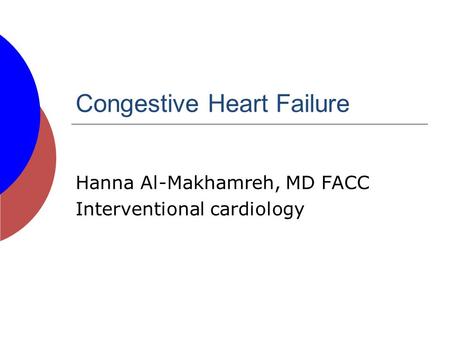 Congestive Heart Failure