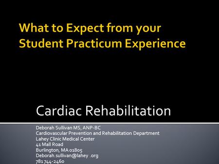 What to Expect from your Student Practicum Experience