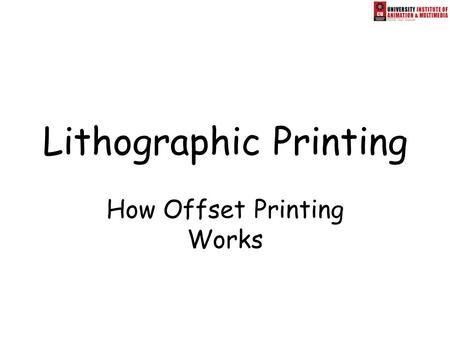 Lithographic Printing