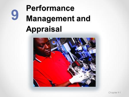 Performance Management and Appraisal