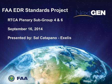 FAA EDR Standards Project