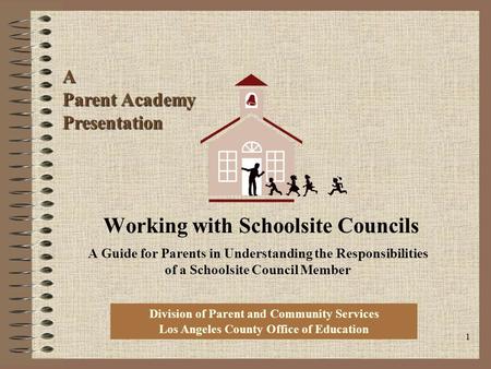 Working with Schoolsite Councils