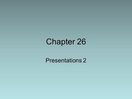 Chapter 26 Presentations 2. Minimum Wage “Wage Floor” set to help less skilled workers earn enough money to escape poverty.