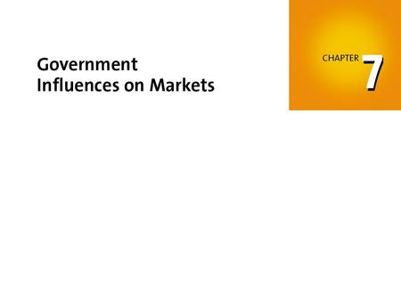 When you have completed your study of this chapter, you will be able to C H A P T E R C H E C K L I S T Explain the effects of taxes on goods and labor.