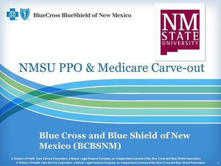 NMSU PPO & Medicare Carve-out