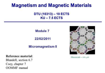 Magnetism and Magnetic Materials