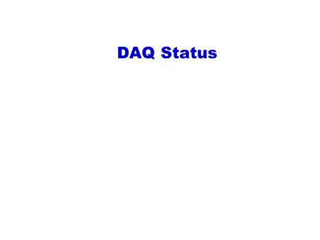 DAQ Status. F.S. Cafagna, Coll. Meeting 16 March 2009 2 Hardware  In 555, one equipped crate for VME readout  top crate  9U crate  Power Supply 