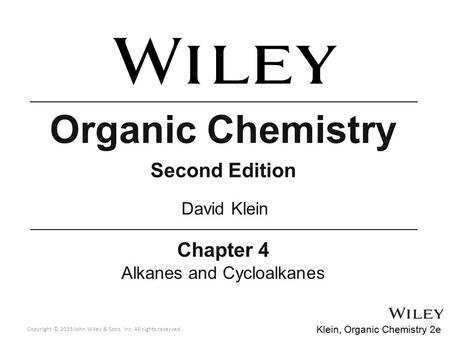 Alkanes and Cycloalkanes