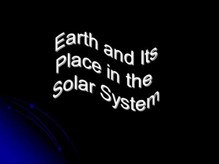 Structure of the Solar System Solar System: the sun and the objects that orbit around it Orbit: the path an object takes as it moves around another.