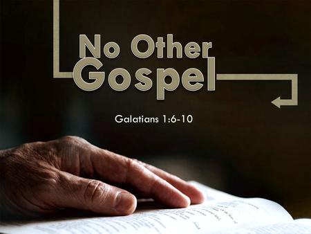 Galatians 1:6-10.  Scripture says people would fall away.  “The time will come when they will not endure sound doctrine, but according to their own.