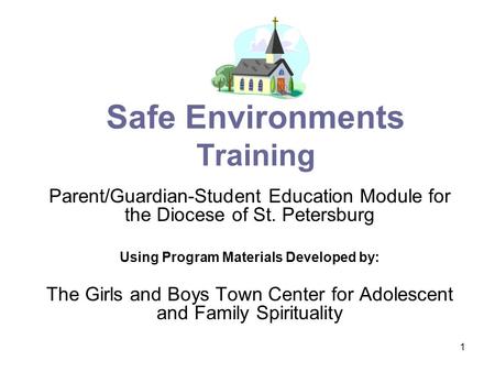 Safe Environments Training