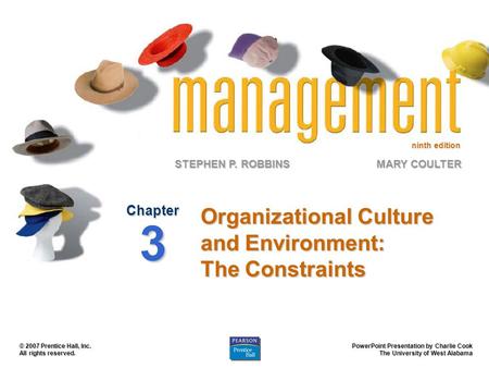 Organizational Culture and Environment: The Constraints