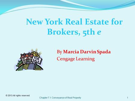 New York Real Estate for Brokers, 5th e